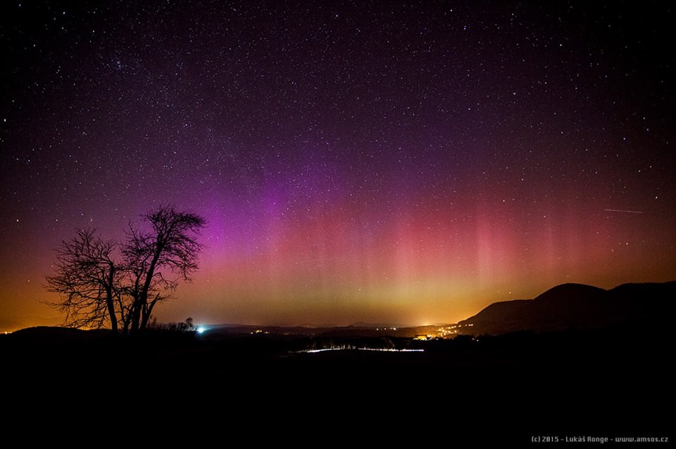 Aurora boreale avvistata in Austria, Francia, Repubblica Ceca, Polonia e Germania