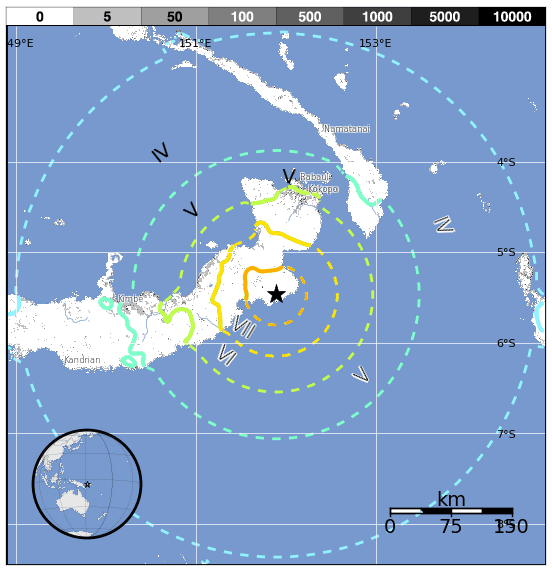 Analisi sismica 4 – 10 Maggio 2015, il terremoto più forte ancora una volta in Papua Nuova Guinea