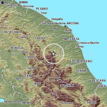 Terremoto Marche oggi 21 Maggio 2015: avvertita scossa di magnitudo 3.4 Richter