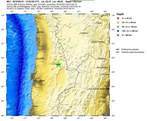 Terremoto Cile: forte scossa sismica nel Nord del paese
