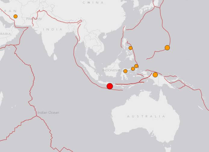 Terremoto Indonesia: scossa di magnitudo 6.0 della scala Richter