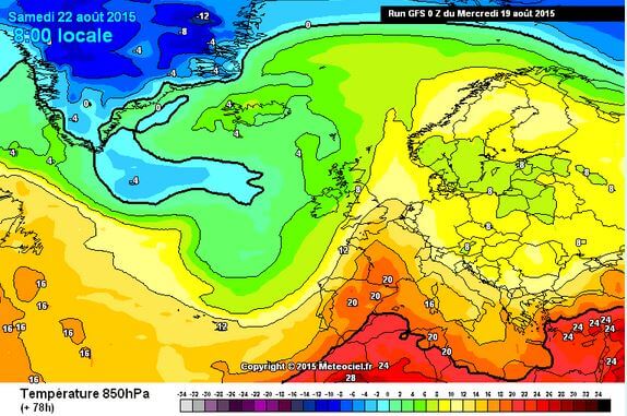 Calo termico sull’Italia: nuova riduzione delle temperature fino al 22 Agosto