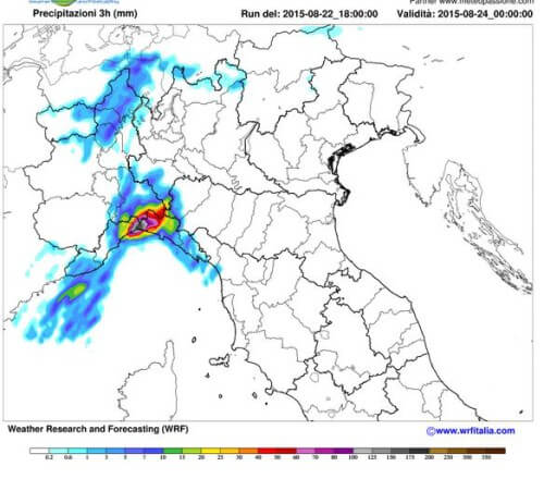 Maltempo in Liguria: nelle prossime 24 ore possibili nubifragi a Genova e dintorni