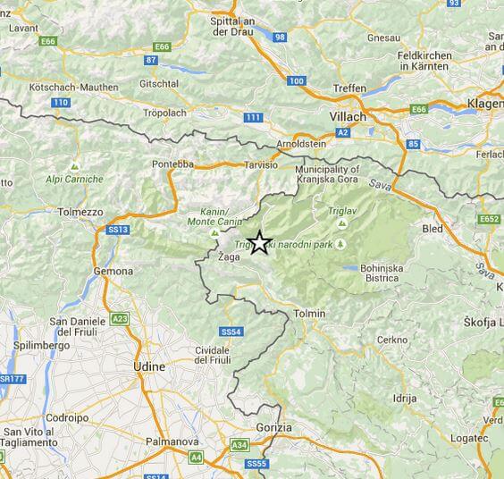 Terremoto Triveneto e Slovenia, intensa scossa di magnitudo 4.2 Richter al confine con il Friuli