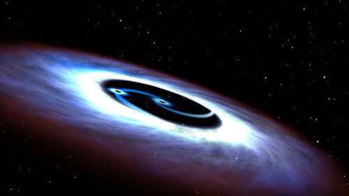Scoperti due buchi neri all’interno di un quasar