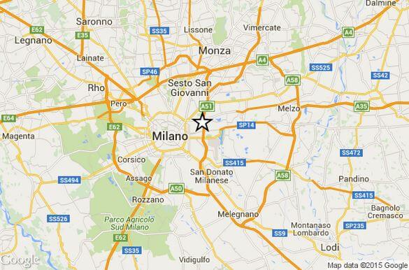 Terremoto Milano oggi 22 Settembre 2015, scossa M 2.3 Richter