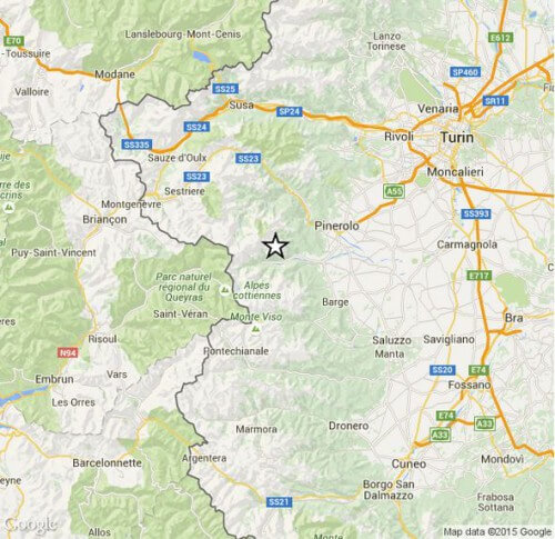 Terremoto Piemonte, registrata significativa scossa di magnitudo 3.1 Richter
