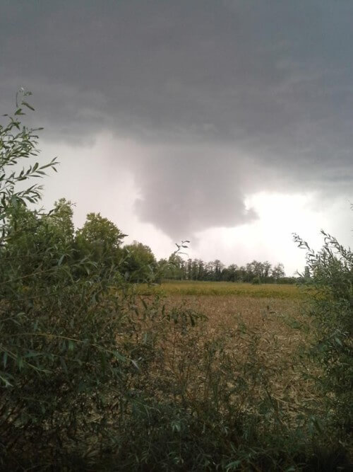 Tornado Veneto: segnalato vortice in provincia di Treviso