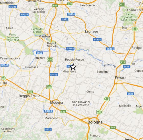 Terremoto Emilia-Romagna, magnitudo 3.5 Richter in provincia di Modena