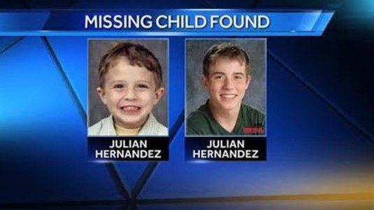 Bambino scomparso, viene ritrovato dopo 13 anni