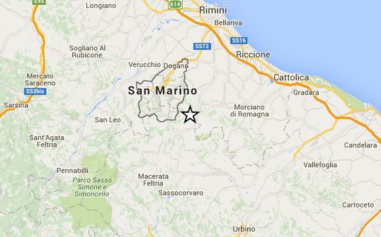 Terremoto Marche, scossa M 3.5 oggi 11 novembre 2015 zona Pesaro-Urbino, info Ingv
