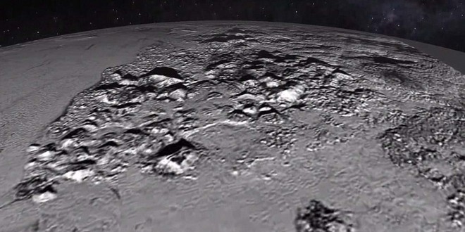 Nuova scoperta di New Horizons: montagne ghiacciate su Plutone