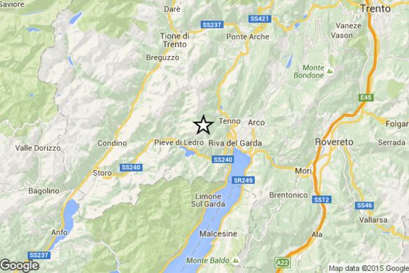 Terremoto Lombardia Trentino Alto Adige 1 Novembre 2015: magnitudo 3.0 Richter