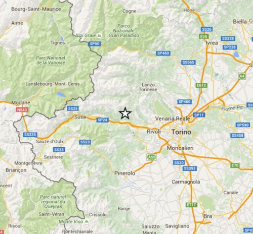 Terremoto oggi Piemonte: lieve scossa a pochi chilometri da Torino