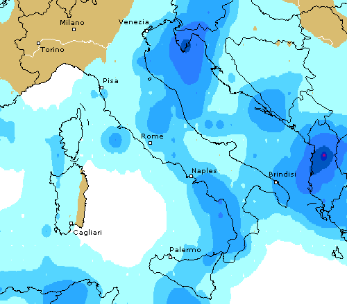 Maltempo Italia, nelle prossime ore piogge verso il Sud