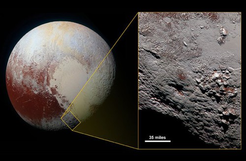 Plutone, pubblicata la foto di un gigantesco criovulcano
