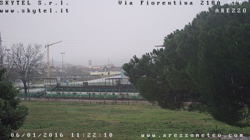 Neve Arezzo: sfonda l’aria fredda, merito delle forti precipitazioni e del microclima
