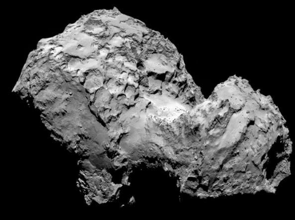 Rosetta trova ghiaccio d’acqua sulla cometa 67P