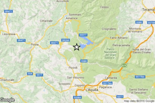 Terremoto Abruzzo oggi, M 3.5 Richter epicentro a Nord dell’Aquila