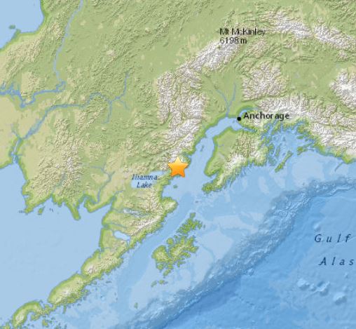 Terremoto Alaska oggi, intensa scossa di M 7.1 Richter