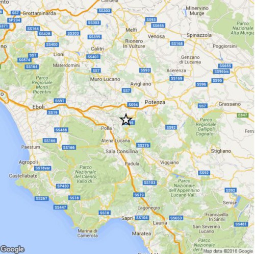 Terremoto Basilicata Campania 9 Gennaio, scossa di magnitudo 3.0 Richter, dati INGV