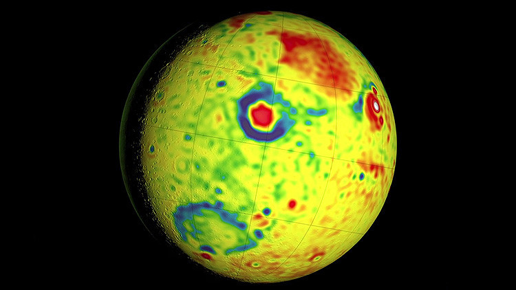Marte, in una mappa ecco la gravità presente sul Pianeta