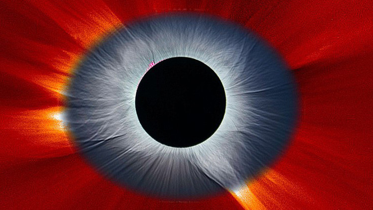 NASA: eclissi solare totale dell’8 Marzo in un’immagine composita