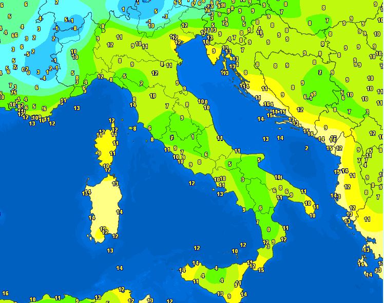 Dal caldo al freddo in 24 ore, che differenza termica sull’Italia