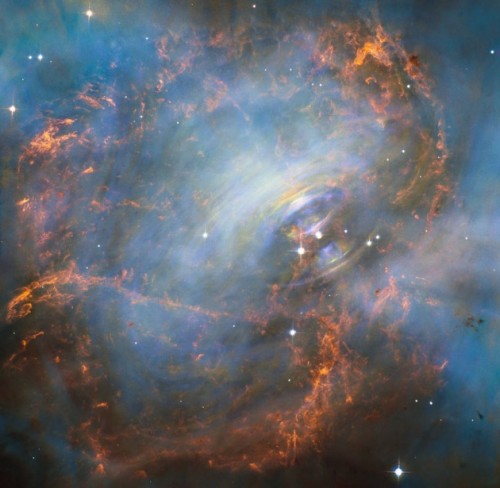Nebulosa del Granchio: la potente pulsar nello scatto di Hubble