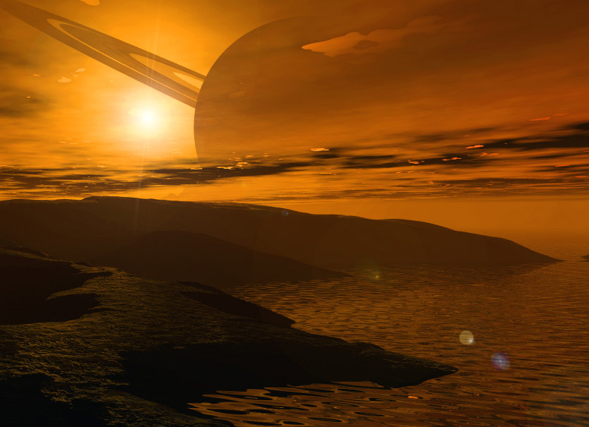 Titano: le colline e i canyon della luna di Saturno ripresi da Cassini