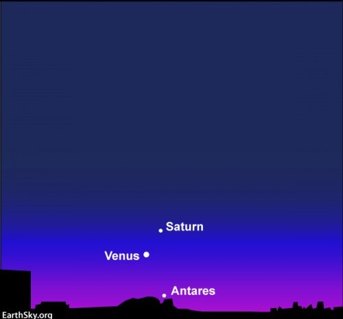 Spazio, al tramonto la congiunzione Venere Saturno