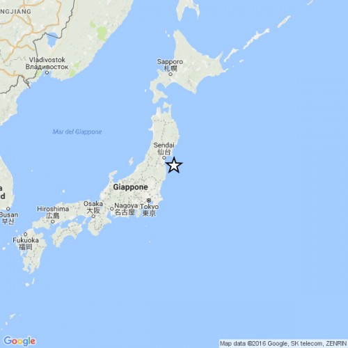 Giappone: forte terremoto, rischio tsunami a Fukushima