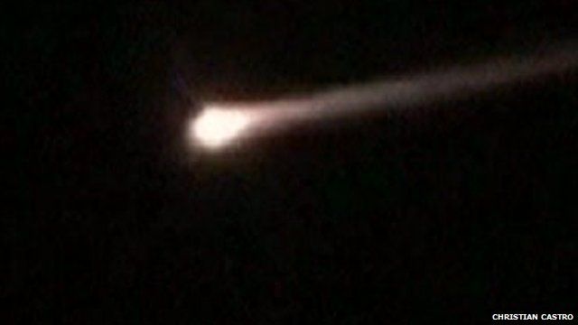 Meteorite sorvola la Spagna: avvertita forte esplosione, il video
