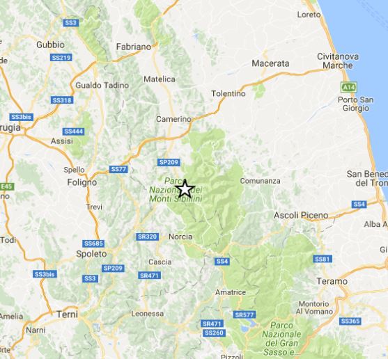 Terremoto oggi Centro Italia magnitudo 4.3 Richter, avvertita nettamente a Roma