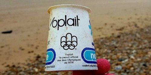Inquinamento da plastica: vasetto di yogurt intatto dopo 40 anni