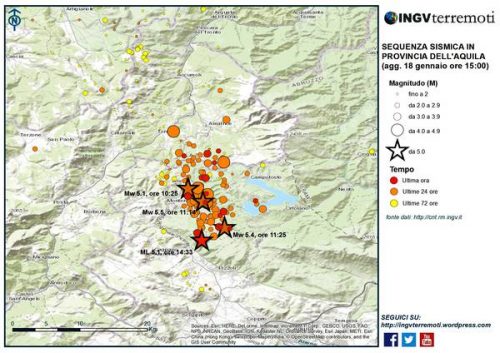 Terremoto, l’INGV: ‘sequenza sismica incredibile’