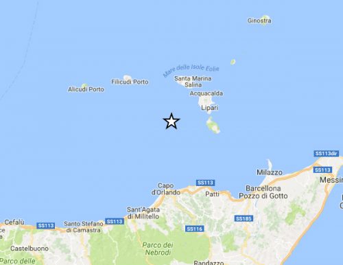 Terremoto Eolie: scossa di 4.0 a largo di Lipari