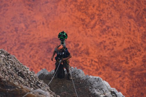 Google Street View nelle profondità di un vulcano: immagini incredibili