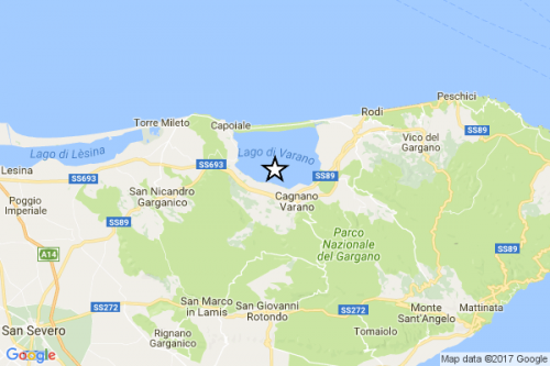 Terremoto Puglia oggi, scossa di magnitudo 3.9 sul Gargano, molte segnalazioni