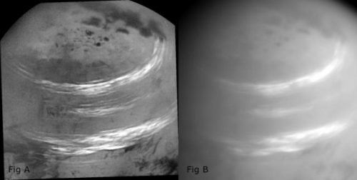 Cassini: l’incredibile immagine delle nubi di Titano