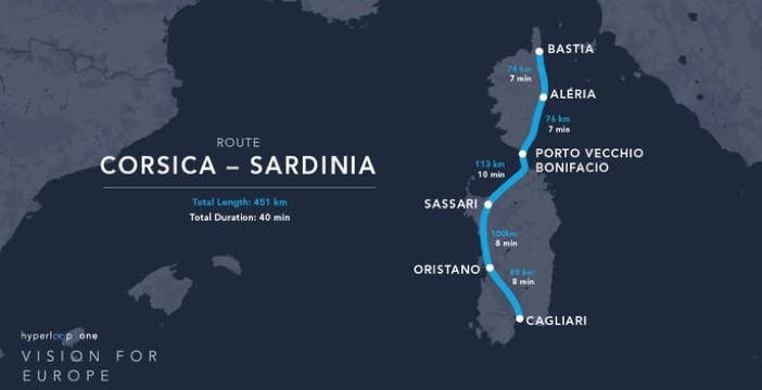 Hyperloop: il supertreno del futuro collegherà Sardegna e Corsica?