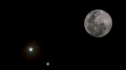 Congiunzione Luna, Marte e Mercurio: come ammirare lo spettacolo