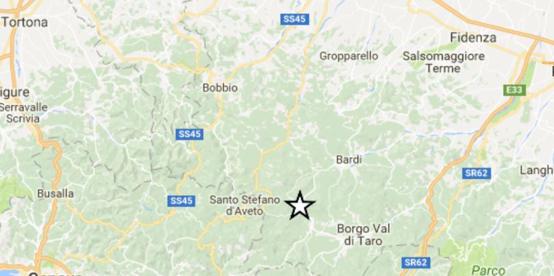 Terremoto Emilia-Romagna: scossa M 3.5 in provincia di Parma, due repliche