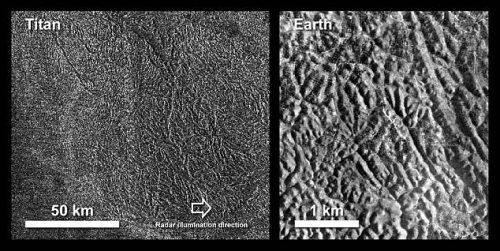Titano: un ‘labirinto’ avvistato da Cassini sulla superficie della luna