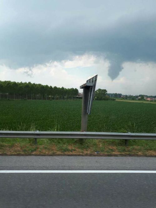 Tornado segnalato a Crema, Lombardia
