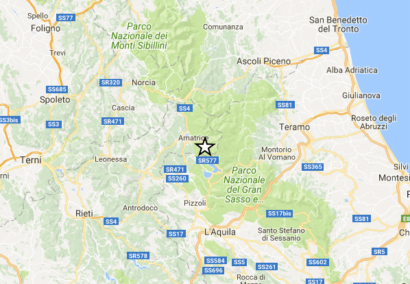 Terremoto Centro Italia: scossa di magnitudo 4.2 a Campotosto