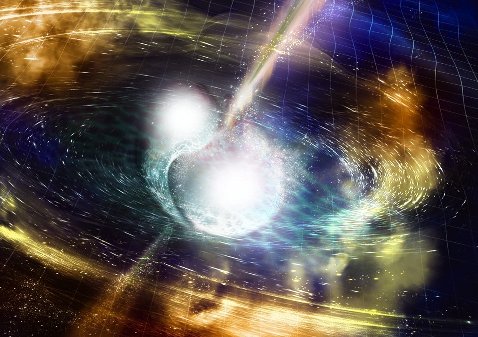 Fusione stelle di neutroni: l’incredibile quantità di oro e platino prodotta