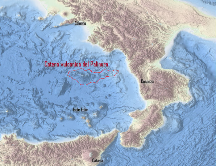 Mar Tirreno: scoperta catena di vulcani sommersi