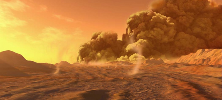 Spazio: Marte è avvolto da enorme tempesta