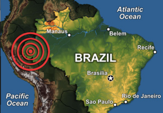 Terremoto Brasile: forte scossa di 6.8 gradi